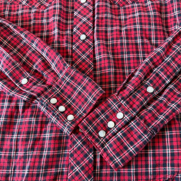 Vintage Ralph Lauren Women’s Slim Fit 100% Cotton Pearl Snap Size 6 - Picture 8 of 16